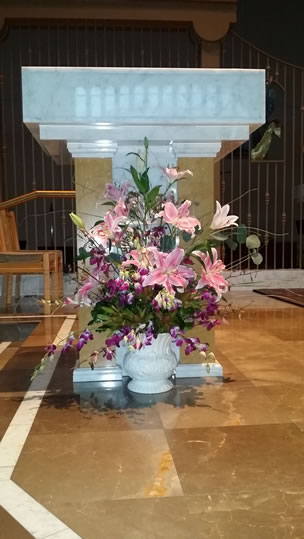 Lily Asiatic Pink Purple Dendrobium Silver Dollar Eucalyptus Leucadendrum